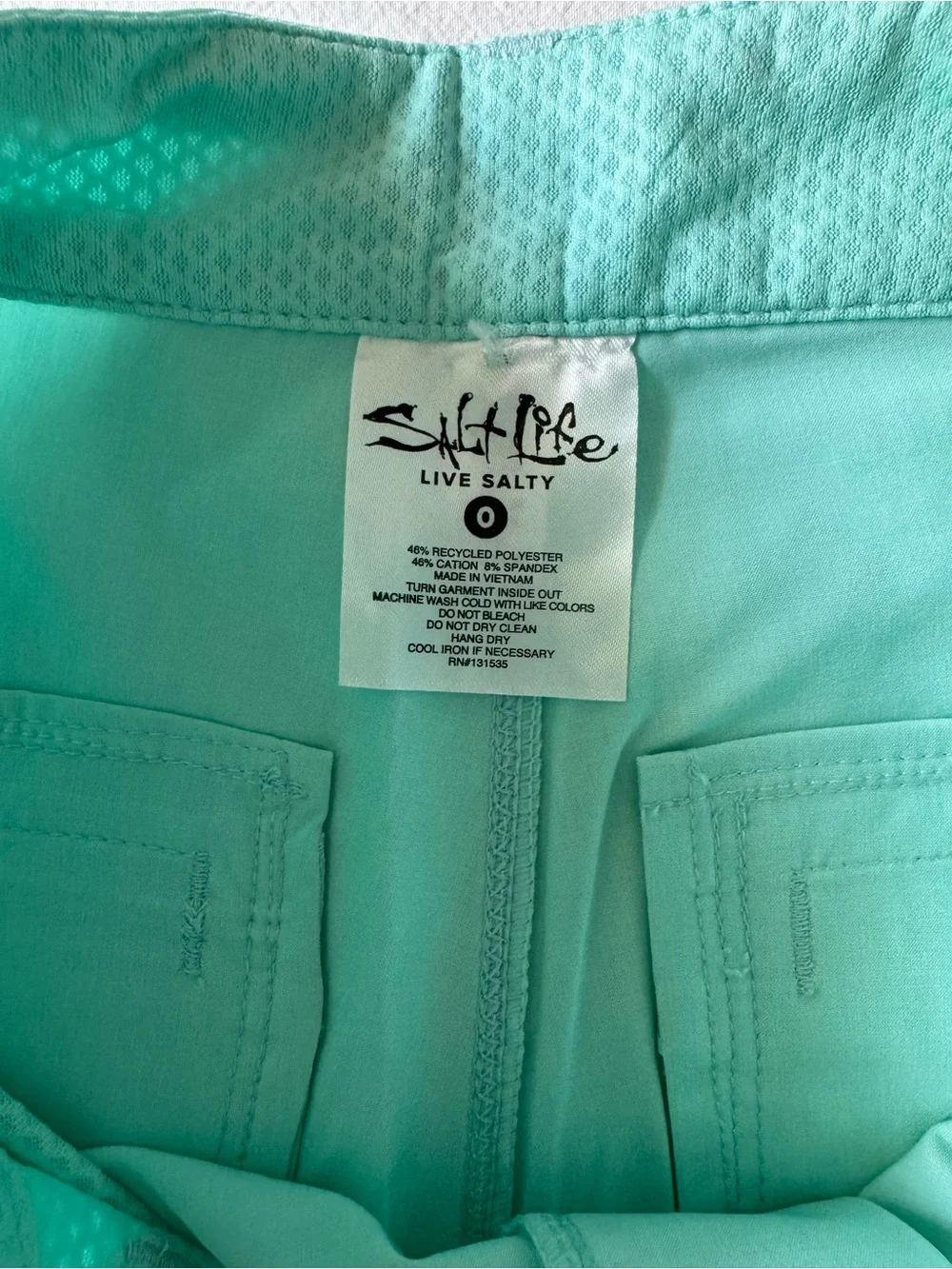 Salt Life Mint Green Performance Athletic Shorts